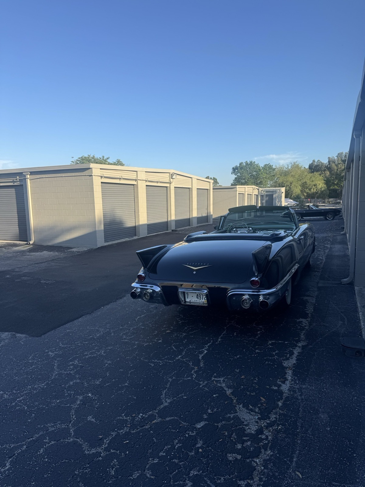 Classic Cadillac Eldorado convertible at Edgewater Commercial Park storage Clearwater FL