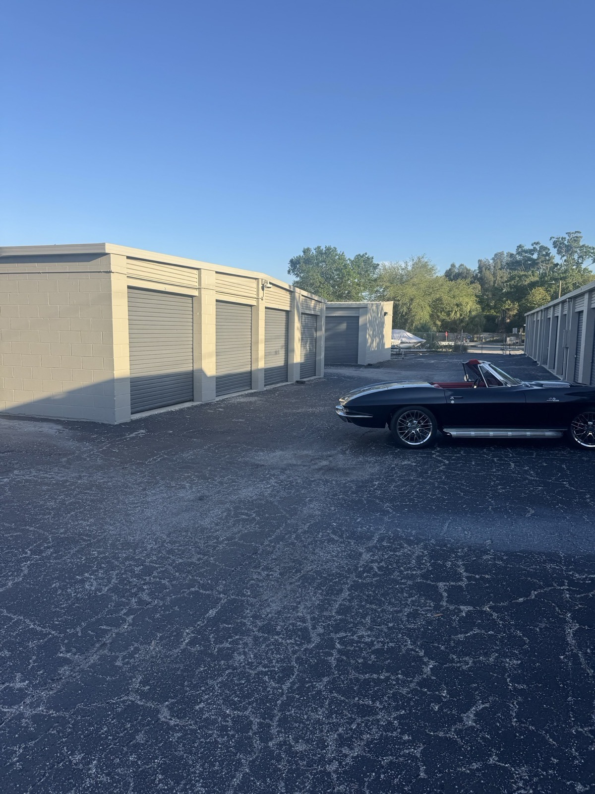 Classic Corvette Stingray convertible at Edgewater Commercial Park Clearwater FL