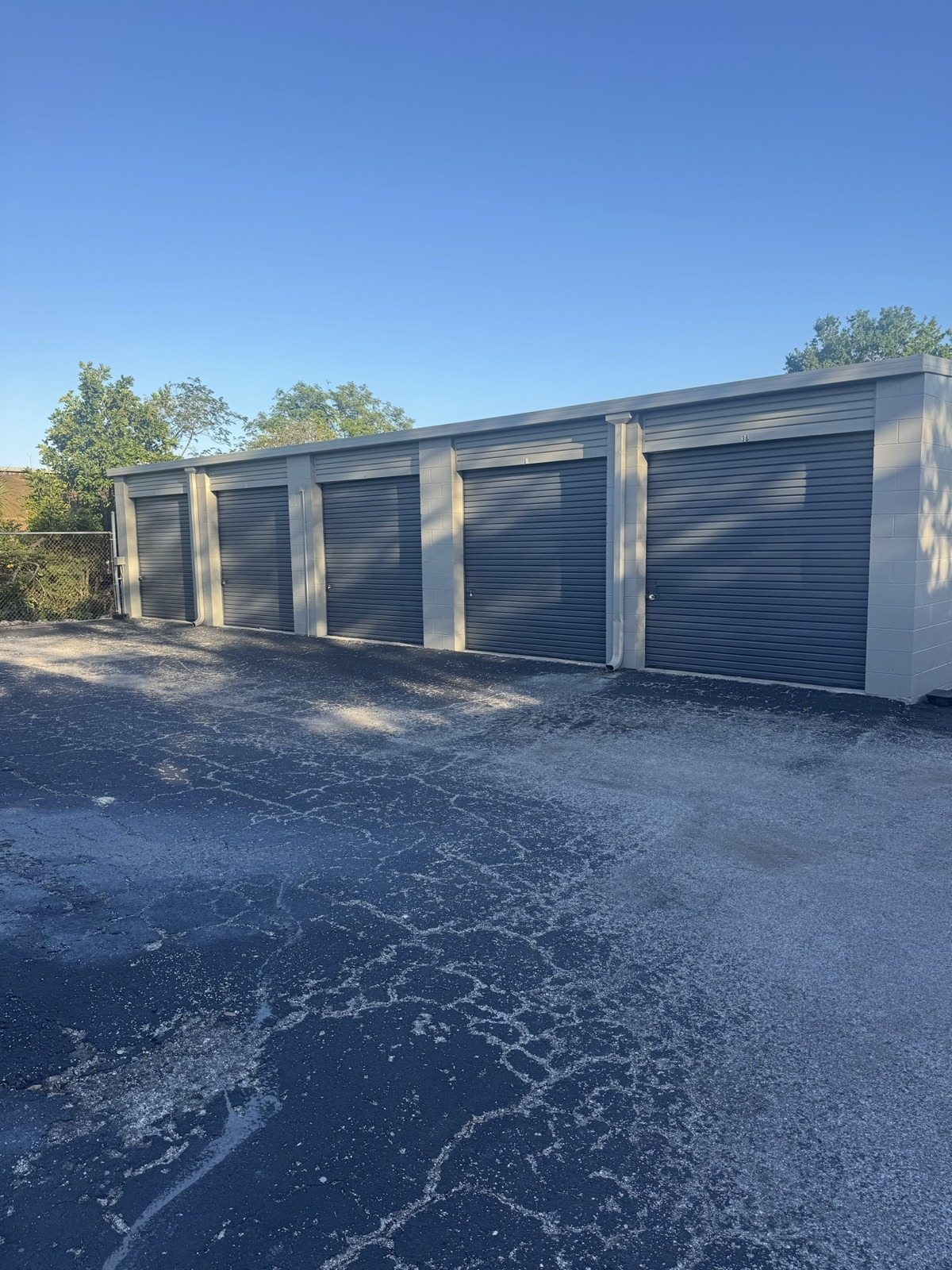 Storage building row